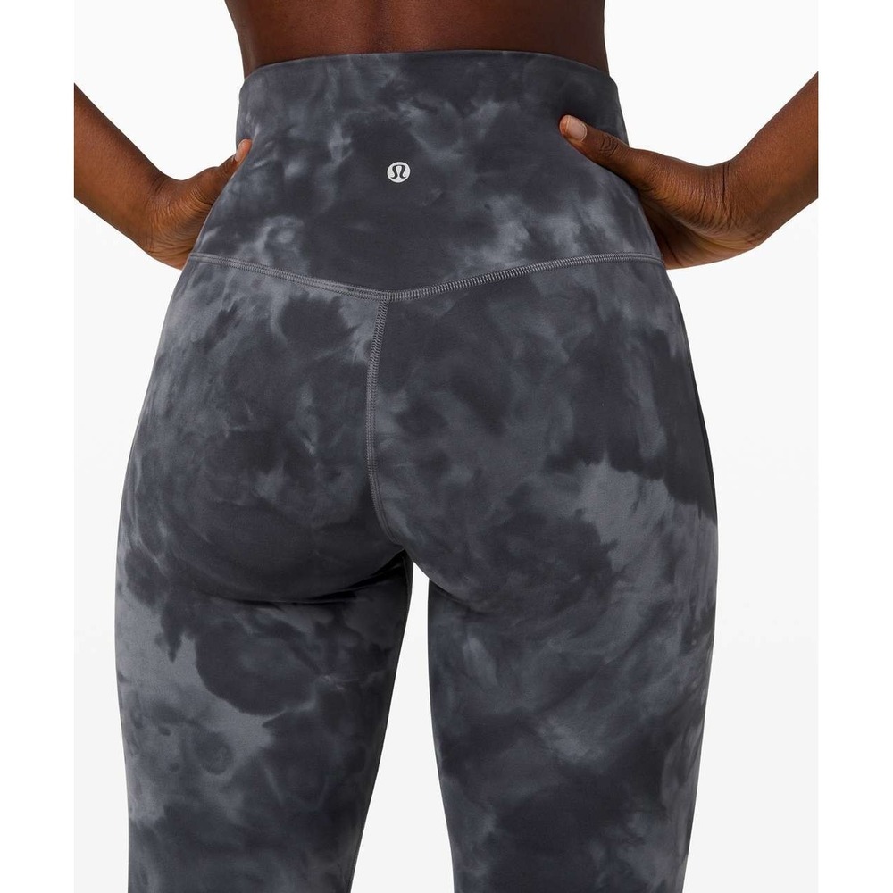 Lululemon Align 28'' Leggings Women's 6 Diamond Dye Graphite Gray High Rise Pant